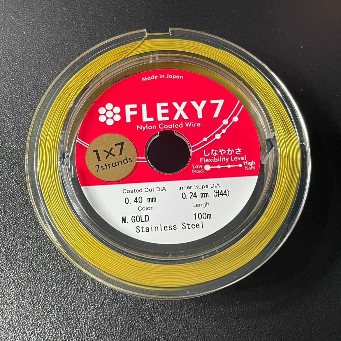 DIY珍珠配件项链吊坠配件进口钢丝镀金粗细0.4mm总长100米