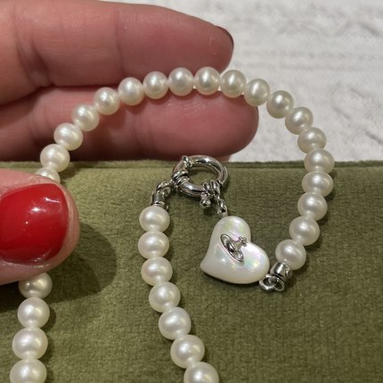 国内精工珍珠纯银扣项链扣子土星爱心母贝纯银扣可配5-6-7-8mm