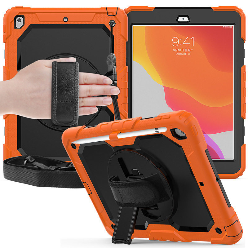 适用iPadmini6肩带手带PC平板套iPad防震防摔保护壳