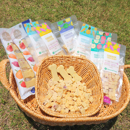 韩国Natural Core天然核心nc宠物奶酪粒鸡肉补钙奖励柴犬狗狗零食