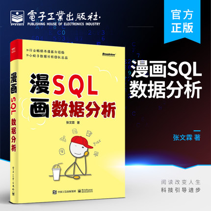 官方旗舰店 漫画SQL数据分析  张文霖 SQL数据分析从入门到精通 数据分析技巧 漫画数据 电子工业出版社