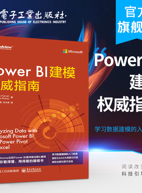 官方旗舰店 Power BI建模权威指南 阿尔贝托·费拉里 马尔·科鲁索 模型基础知识构建展示报表设计数据模型提升效率 办公软件书籍