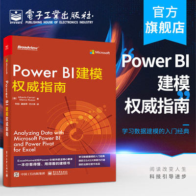 官方旗舰店 Power BI建模权威指南 阿尔贝托·费拉里 马尔·科鲁索 模型基础知识构建展示报表设计数据模型提升效率 办公软件书籍