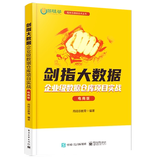 官方旗舰店  剑指大数据 企业级数据仓库项目实战 电商版 按照需求规划实现 可视化的流程 通过项目开发 介绍数据仓库的搭建过程
