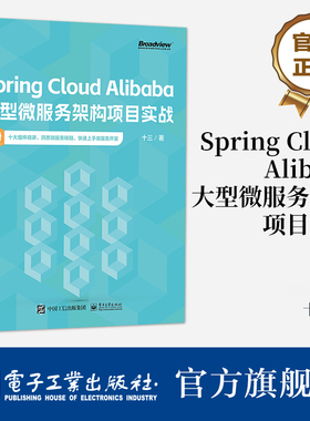 官方旗舰店 Spring Cloud Alibaba大型微服务架构项目实战 上册 十三 十大组件精讲 洞悉微服务精髓 微服务系统搭建教程 项目开发
