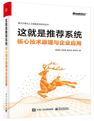 官方旗舰店 这就是推荐系统——核心技术原理与企业应用 胡澜涛 工业级推荐系统 电子工业出版社