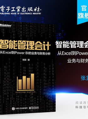 官方旗舰店  智能管理会计 从Excel到Power BI的业务与财务分析 全彩 张震 多维收入库存应收账款预算绩效报表 办公软件书籍