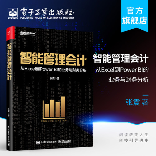 官方旗舰店  智能管理会计 从Excel到Power BI的业务与财务分析 全彩 张震 多维收入库存应收账款预算绩效报表 办公软件书籍