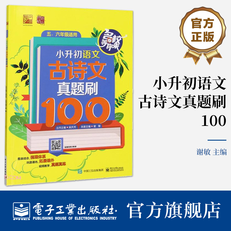 官方旗舰店 小升初语文  古诗文真题刷100 小升初古诗词、文言文真题集训讲解书籍  小学古诗词、文言文知识梳理与技法点拨介绍书