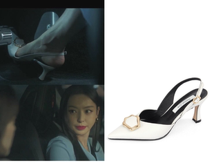 韩剧请输入检索词WWW李多熙同款牛皮尖头细高跟凉鞋 正品韩国代购