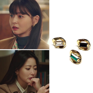 直邮~韩剧梨泰院class 权娜拉 金喜善同款耳环 耳钉 正品韩国代购