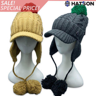 韩国正品 HATSON代购 ELSTINKO 冬季韩版护耳针织帽 情侣保暖帽子