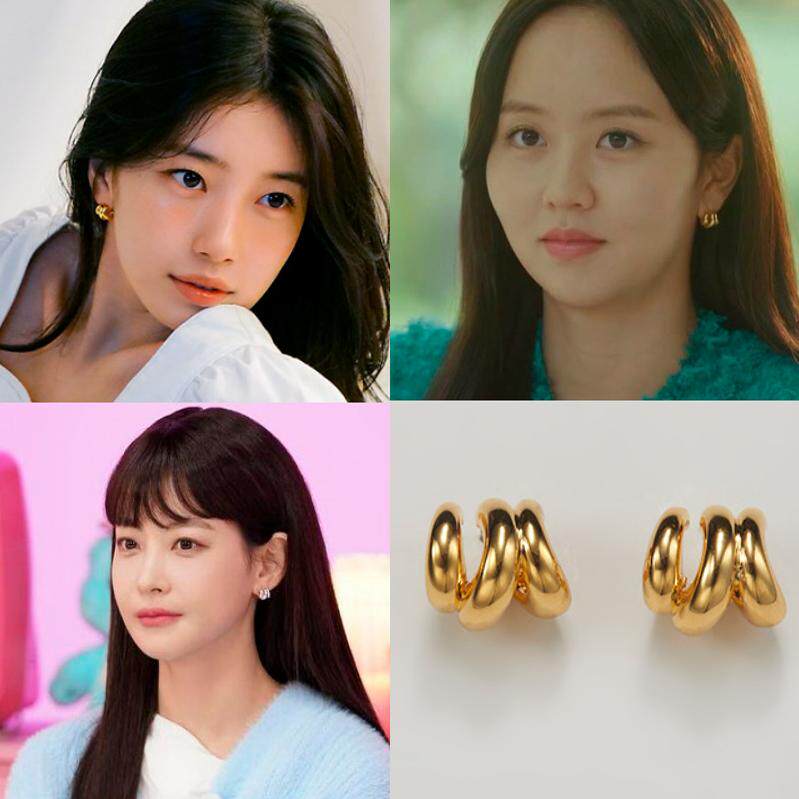 直邮~韩国正品代购 金所炫 金泰妍 韩素希 权恩菲 裴秀智同款耳环