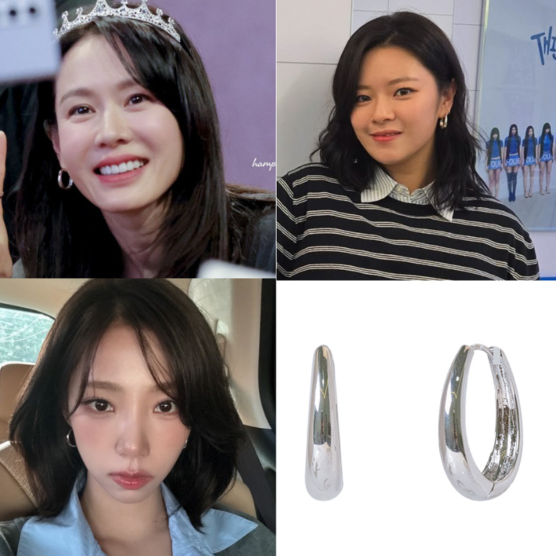 直邮~韩国代购Primaute正品 李真淑 俞定延 孙艺珍同款耳圈 耳环
