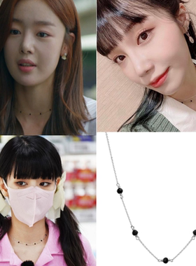 韩国代购haesool正品 韩善花 Minnie 郑恩地同款925银项链 饰品