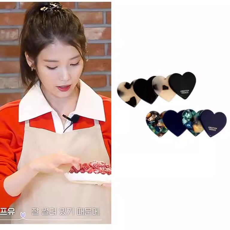 韩国代购 getmebling正品 潮牌 李知恩 IU同款韩版心形发夹 发饰