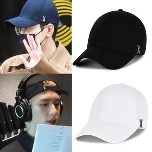 金希澈 全圆佑同款 韩国代购VARZAR正品 男女字母X棒球帽鸭舌帽子