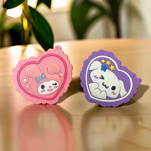 Aseblarm化妆镜随身方形高清手持镜子便携手拿手柄镜美容小圆镜子