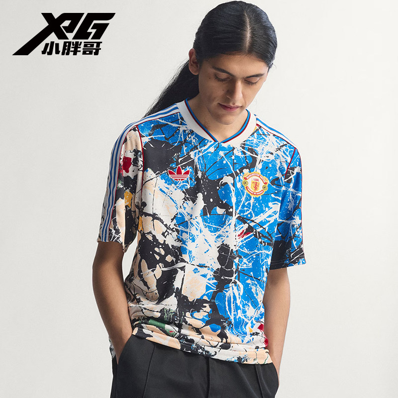 小胖哥XPG阿迪达斯2026曼联X石玫瑰联名限量运动休闲文化短袖球衣
