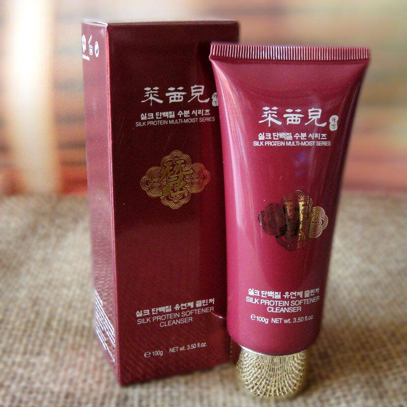 莱茜儿蚕丝蛋白柔和净肤洁面乳100G清洁洗面奶补水保湿