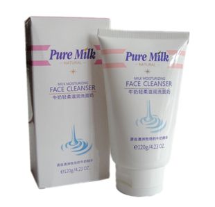 正品 洗面奶120ml无刺激补水清洁化妆品 莱蔻纯牛奶轻柔滋润保湿