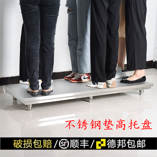 厨房不锈钢地台垫板台面防潮支架灶台地托操作台桌面单层加厚置物