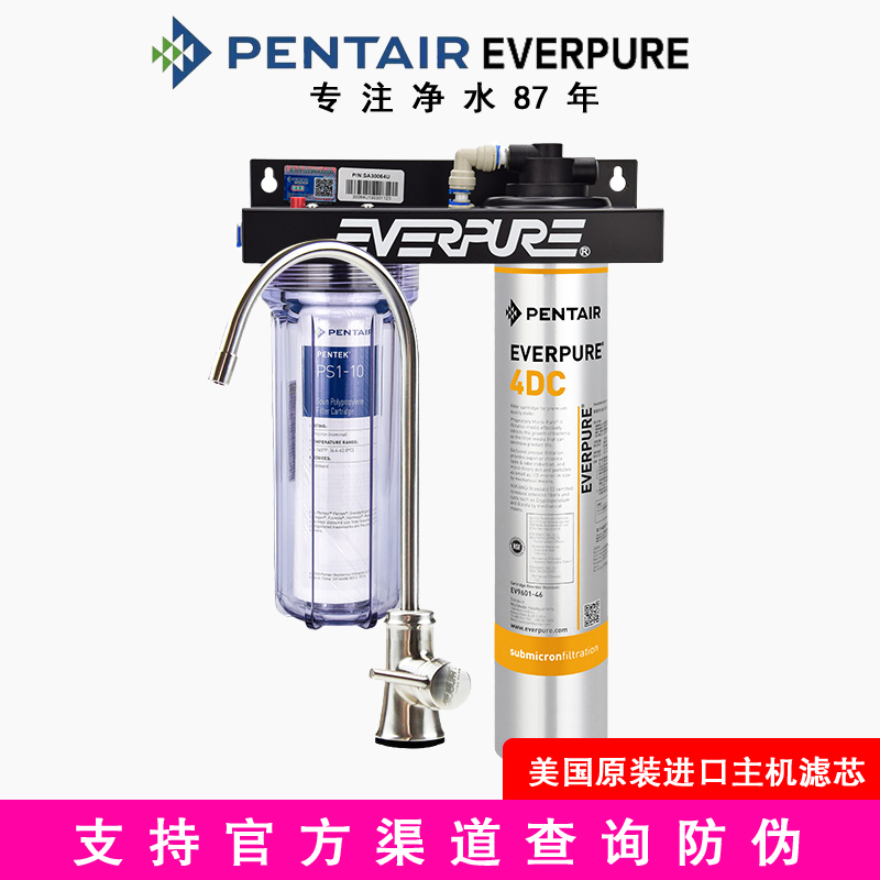 EVERPURE/美国爱惠浦4DC家用直饮厨房过滤器不用电无废水直饮机