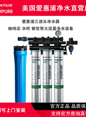 爱惠浦MC2三联7FC-S I20002CN双联净水器商用大流量餐饮奶茶水吧