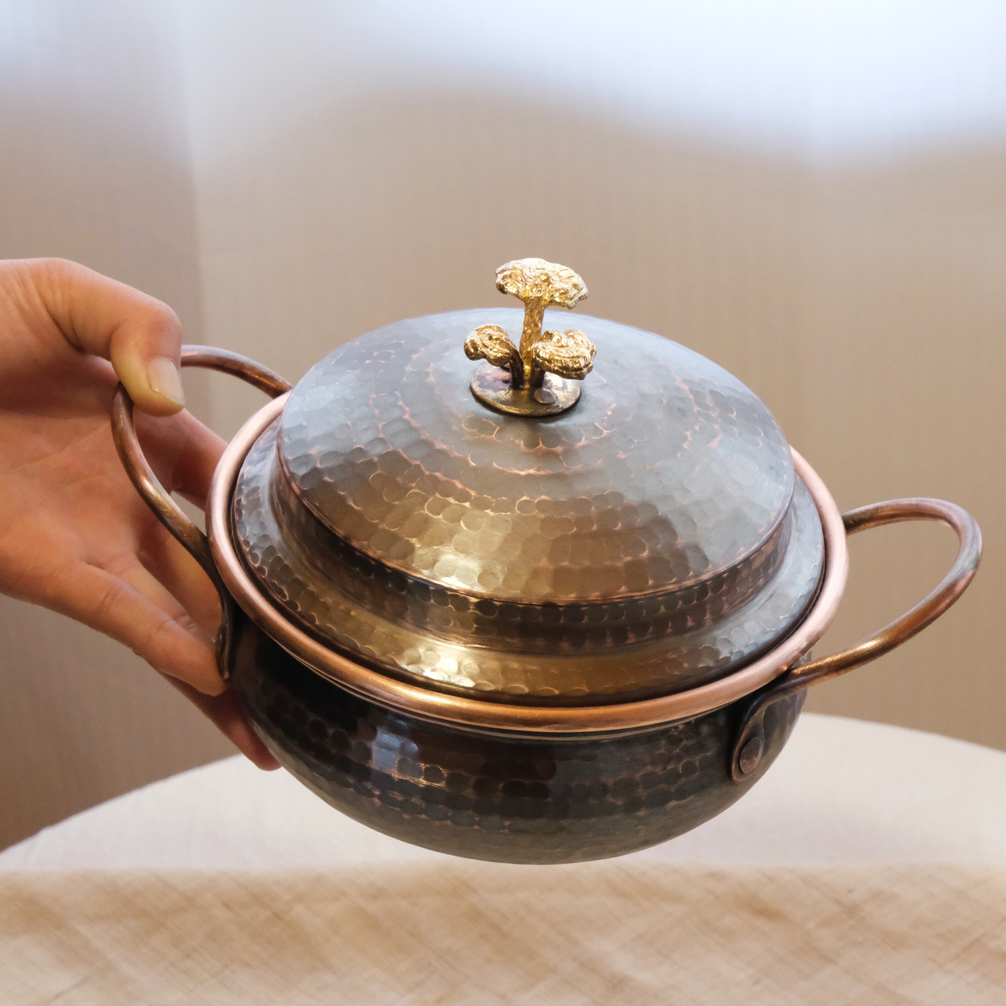 一人食小锅米线锅云南手工铜锅家用火锅汤锅韩式煮面锅洋芋焖饭锅