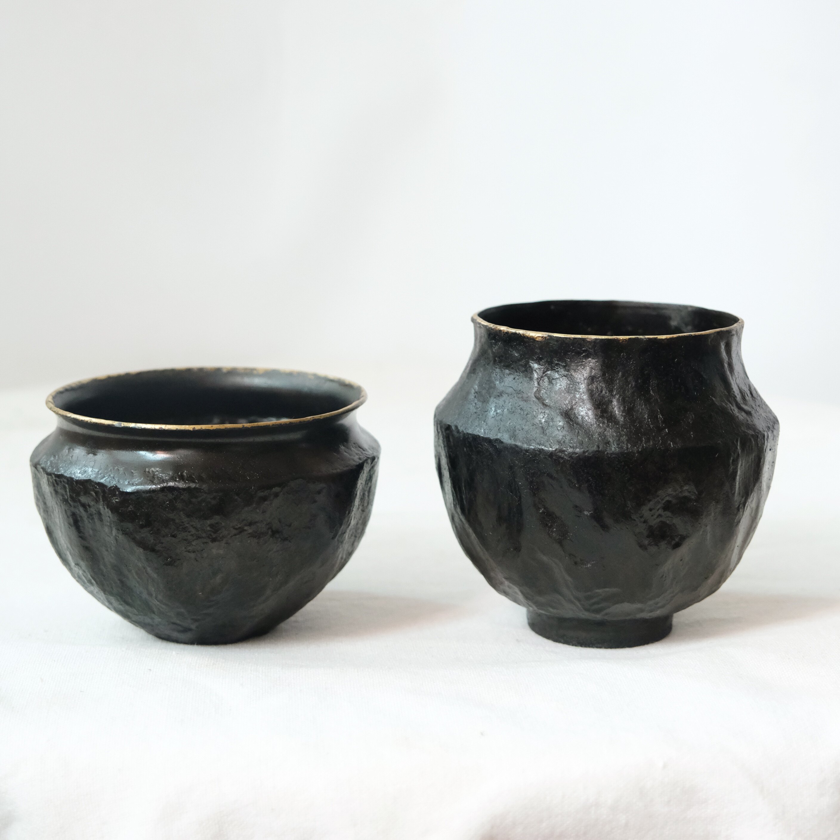 茶道配件手工茶洗缸铁建水水盂