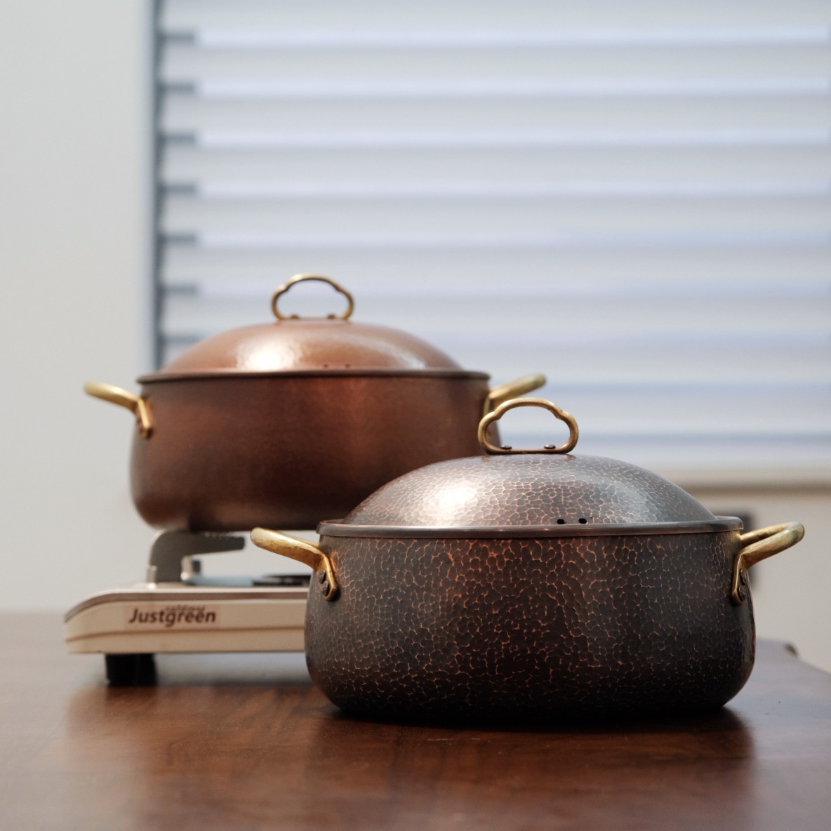 手工紫铜汤锅料理锅中式家用铜锅铜火锅纯铜炖锅寿喜锅露营火锅