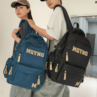 双肩包女新款 大容量小学生书包初中生高中男大学生轻便旅游背包