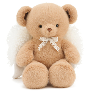天使小熊玩偶毛绒玩具抱抱宝贝可爱泰迪熊公仔布娃娃安抚抱枕礼物
