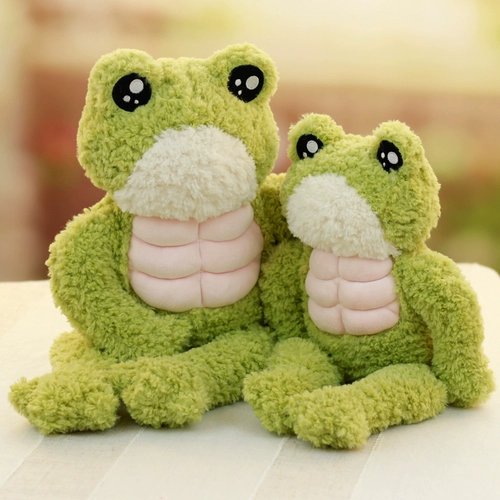 Плюшевая игрушка, забавная успокаивающая тряпичная кукла подходит для мужчин и женщин для друга, лягушка