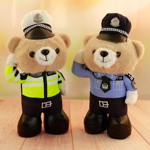 站交警警察可爱安全活动礼品