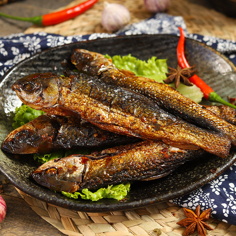 广西桂林特产阳朔啤酒鱼鱼干鱼仔即食鱼丝麻辣香辣口味食品包装