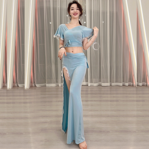 佐寒梦璐新款肚皮舞东方舞蕾丝女