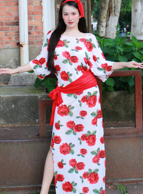 佐寒梦璐肚皮舞新款袍子练功服套装baladi民俗表演服装shaabi