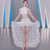 佐寒梦璐新款 秋冬东方舞 肚皮舞轻奢宫廷演出练功服初学性感女套装