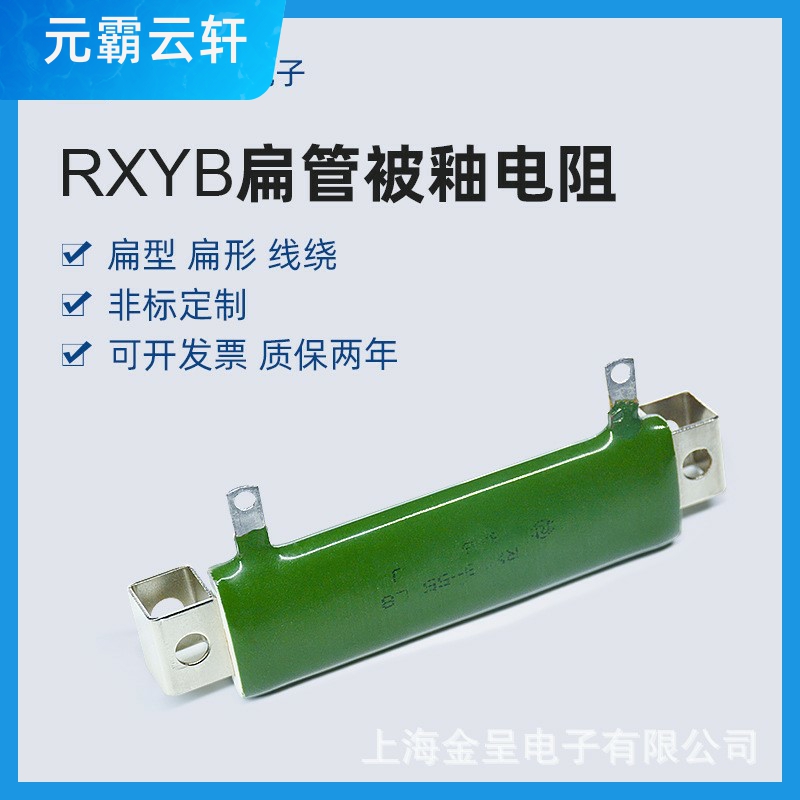 RXYB RXGB扁型扁形扁管电阻被釉线绕电阻 55W 25R J 25欧带支架