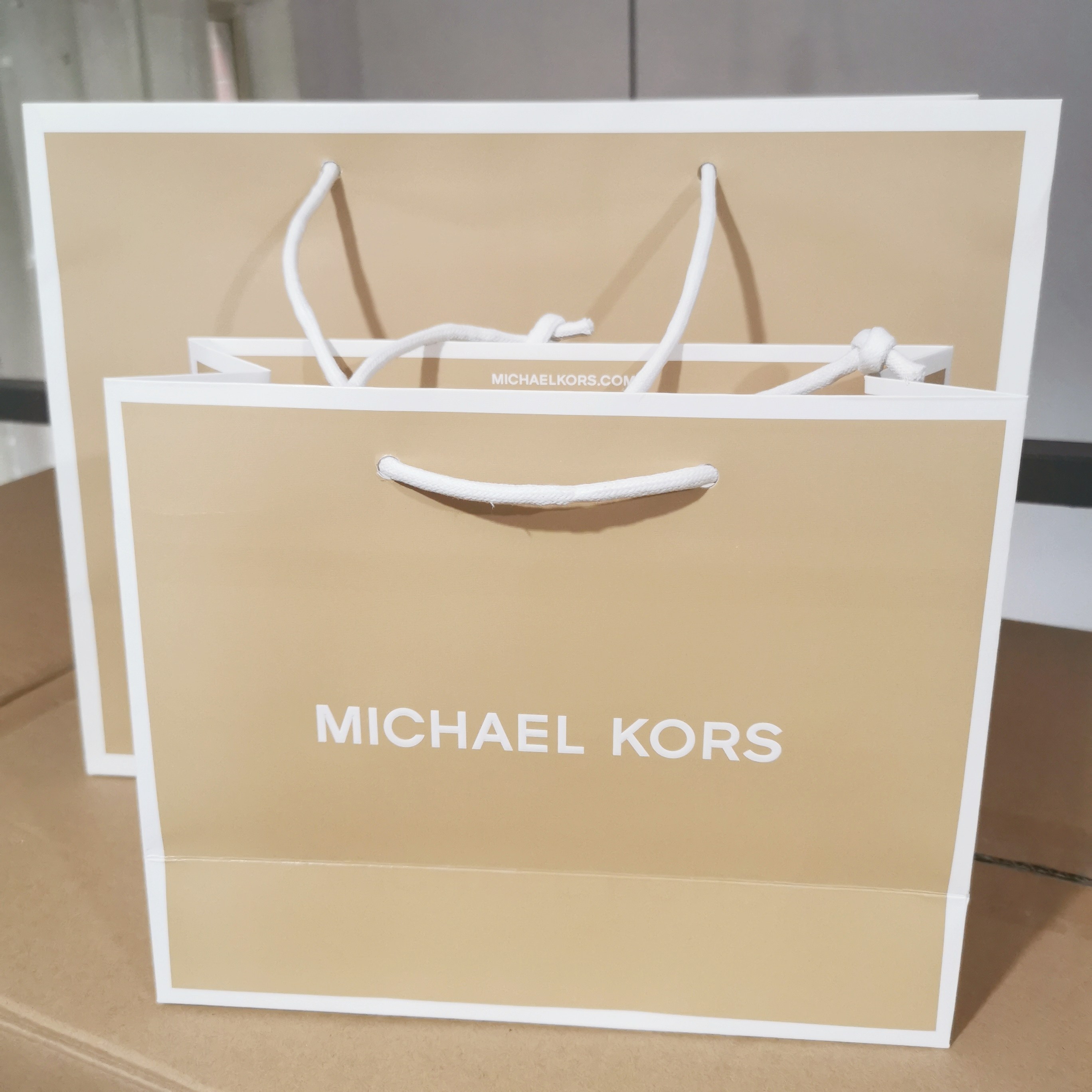 专柜原装michael kors礼品袋mk购物袋纸质手提袋