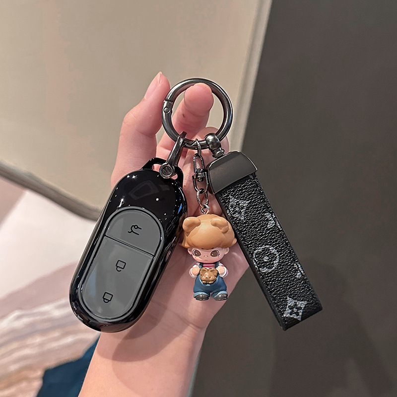 适用零跑c11钥匙套b10高级感c01男士车智能遥控锁匙保护壳扣