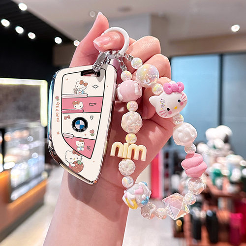 适用宝马x3钥匙套KT猫x5/x1/三系五系刀锋i3/530/325li/TPU保护壳