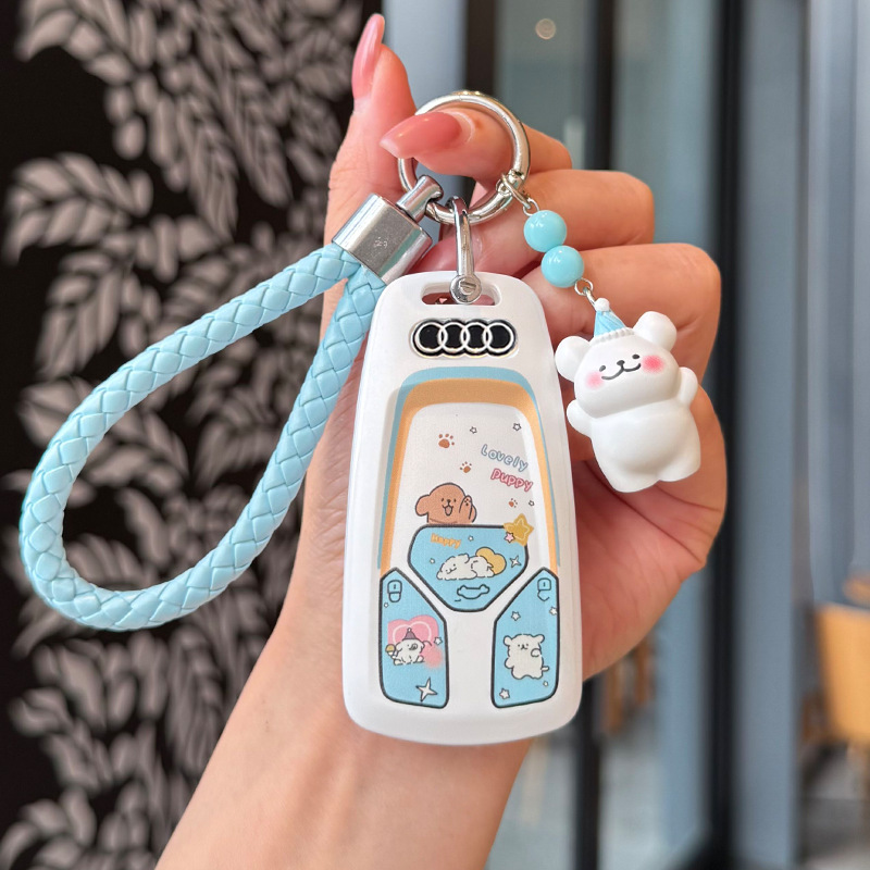 适用奥迪A4L钥匙套Q5L车A5/A6L/A3包A7/Q6/Q7/Q8壳SQ5/A8/RS4扣TT