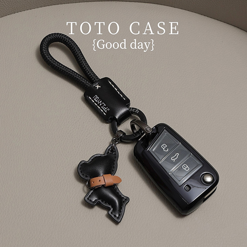 适用25款大众速腾探岳迈腾钥匙套帕萨特CC迈腾B8蔚揽透明车包男女