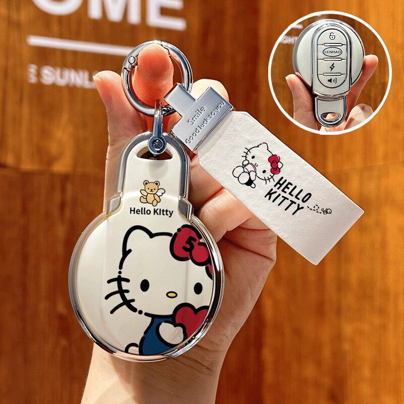 适用于宝马mini钥匙套迷你cooper壳countryman汽车女可爱全包扣