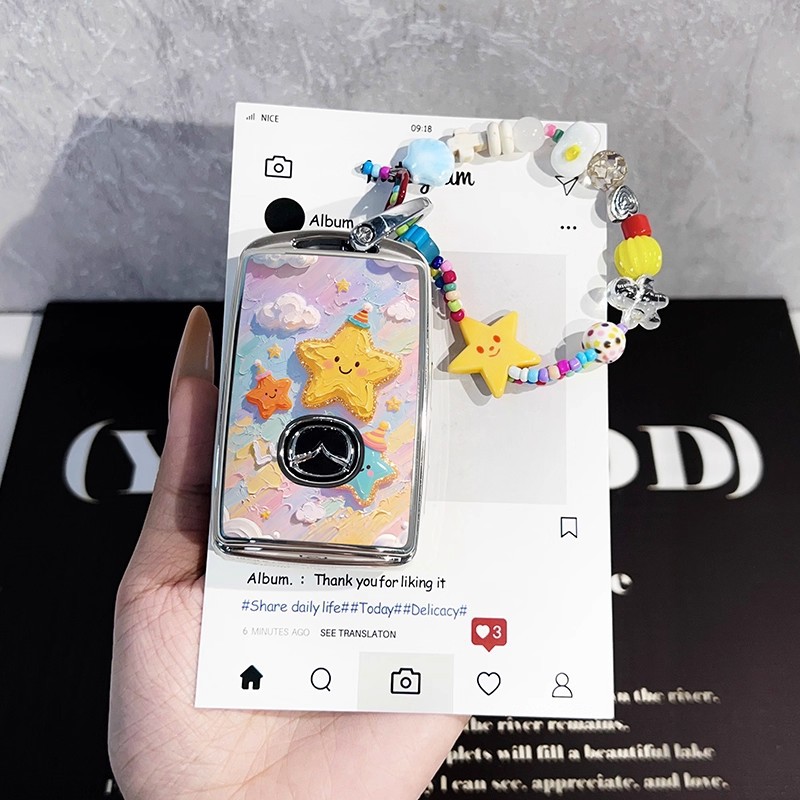 马自达3昂克赛拉钥匙套cx5/cx4阿特兹cx30马6/cx50行也汽车专用扣