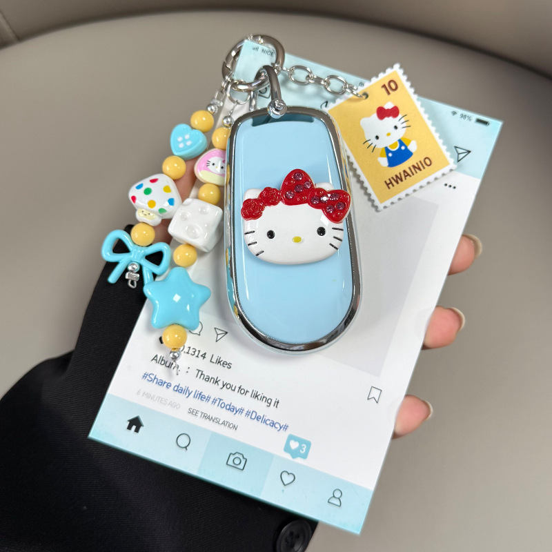 适用长城欧拉好猫gt钥匙套闪电猫黑猫白猫芭蕾猫女士汽车保护壳扣