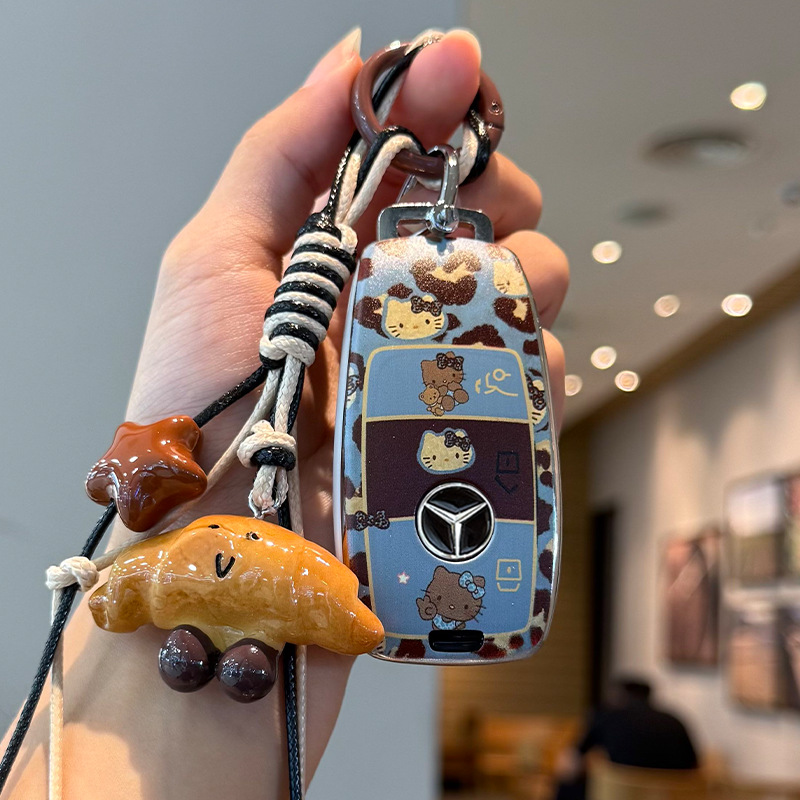 适用于奔驰钥匙套e300lC级a200lS级男女gla200gle350车glb220