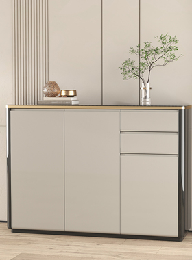 轻奢鞋柜玄关柜一体现代极简入户门厅柜家用门口靠墙大容量储物柜